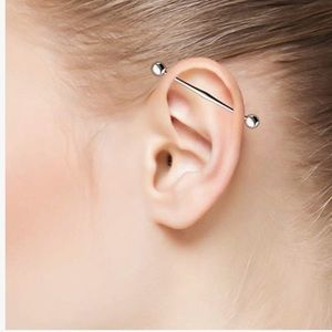 Unisex 10PCS Barbells Earrings Piercing Studs
